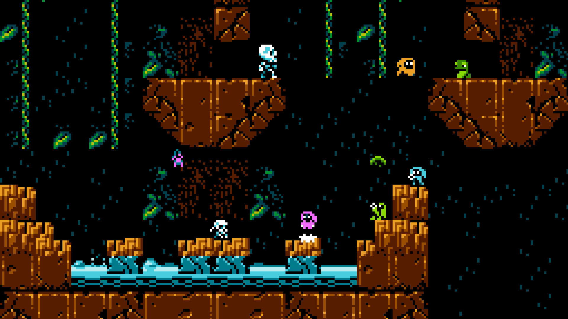 A scene from the NES game "Micromages".  Image: Morphcat Games